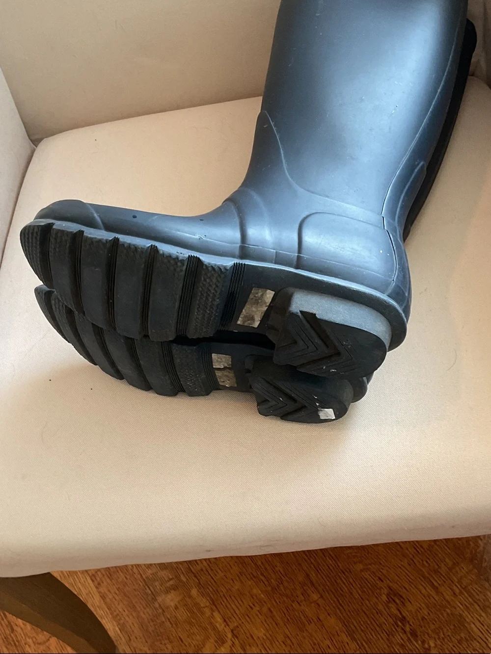 Hunter Tall Navy Rain Boots
